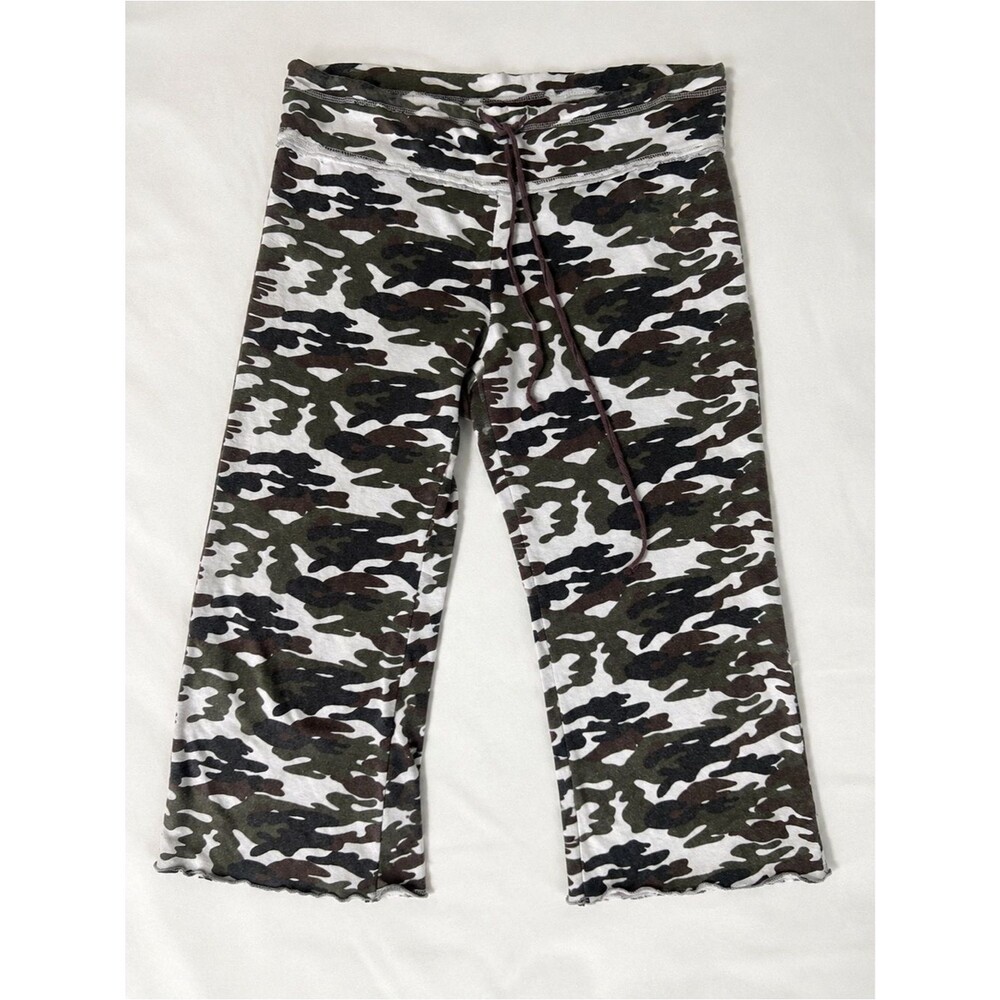 Vintage Camo Low Rise Capri Sweatpants | Size Small | Y2K